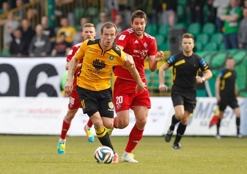 Football. I Liga. GKS Katowice - Bytovia Bytow. 11.04.2015