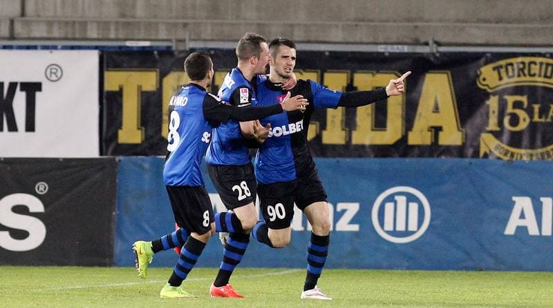 Football. T-Mobile Ekstraklasa. Gornik Zabrze - Zawisza Bydgoszcz. 29.04.2015