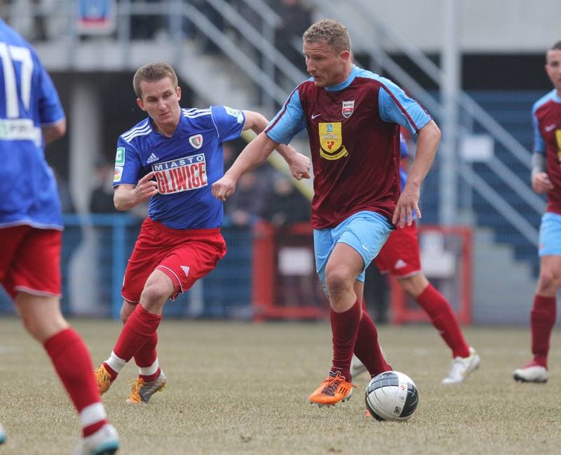 Football. Sparing. Piast Gliwice - Kolejarz Stroze. 10.03.2012