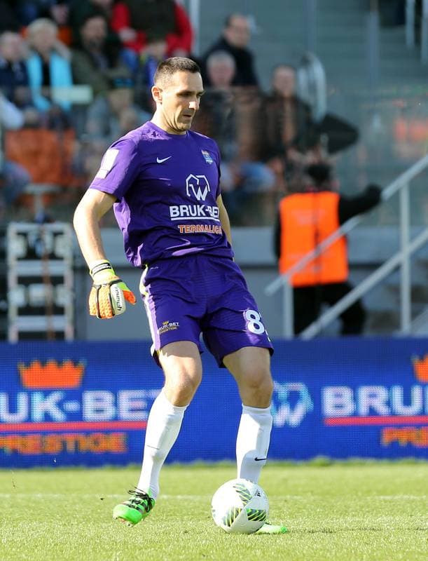 Football. PKO BP Ekstraklasa. Termalica Bruk-Bet Nieciecza - Korona Kielce. 02.04.2016