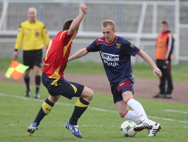 Football. I liga. Odra Wodzislaw Slaski - GKP Gorzow Wielkopolski. 09.04.2011