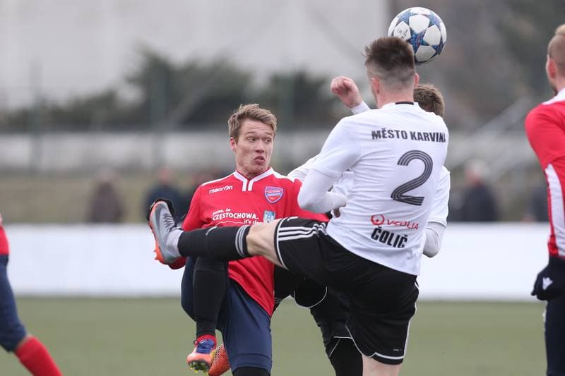 Football. Sparing. MFK Karvina - Rakow Czestochowa. 26.01.2018