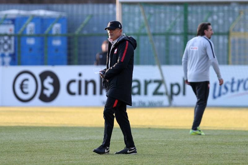 Football. Poland national team. Training. 25.03.2018