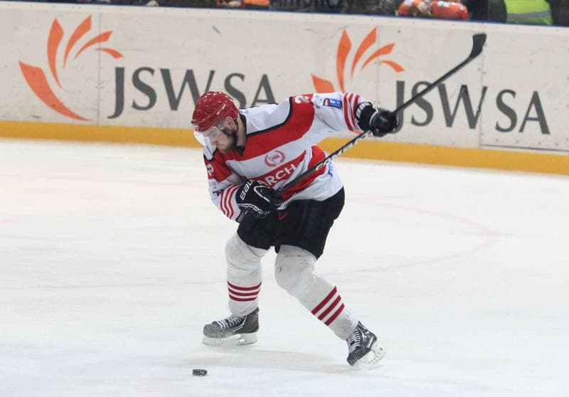 Ice Hockey. Polska Liga Hokejowa. JKH GKS Jastrzebie - Comarch Cracovia Krakow. 29.03.2013