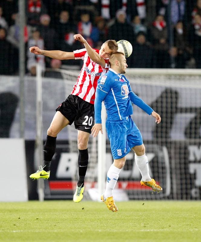 Football. T-Mobile Ekstraklasa. Cracovia Krakow - Lech Poznan. 25.11.2013