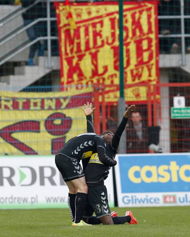 Football. T-Mobile Ekstraklasa. Piast Gliwice - Korona Kielce. 22.03.2015