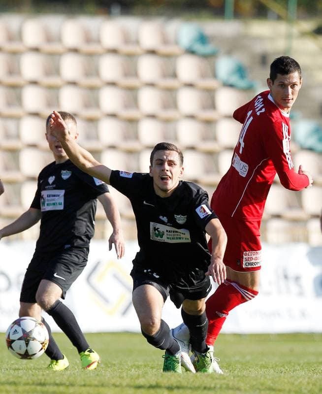 Football. I Liga. Rozwoj Katowice - Pogon Siedlce. 24.10.2015