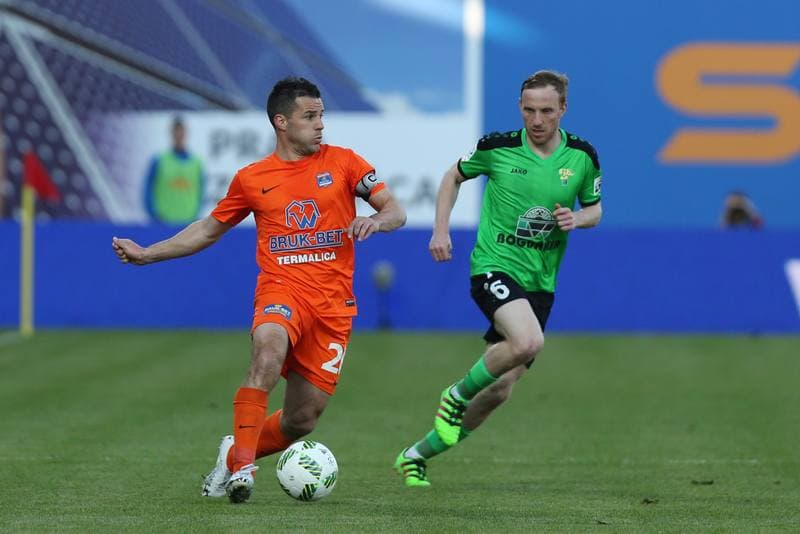 Football. Ekstraklasa. Termalica Bruk-Bet Nieciecza - Gornik Leczna. 30.04.2016