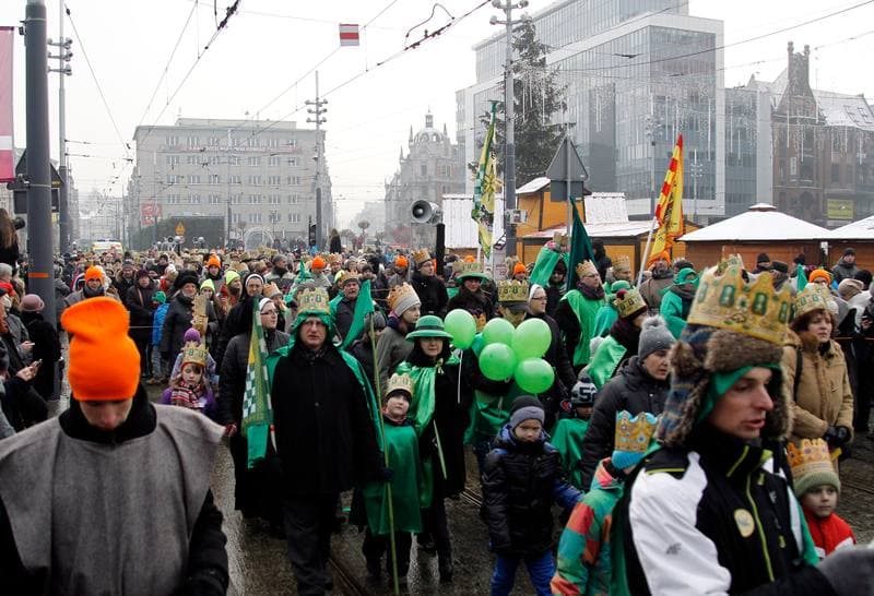 Three Kings Procession. Katowice. 06.01.2016