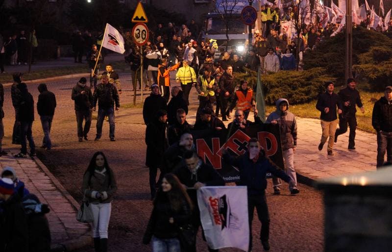 Demonstration and Riot in Defense of Coal Mines. Zabrze. 17.01.2015