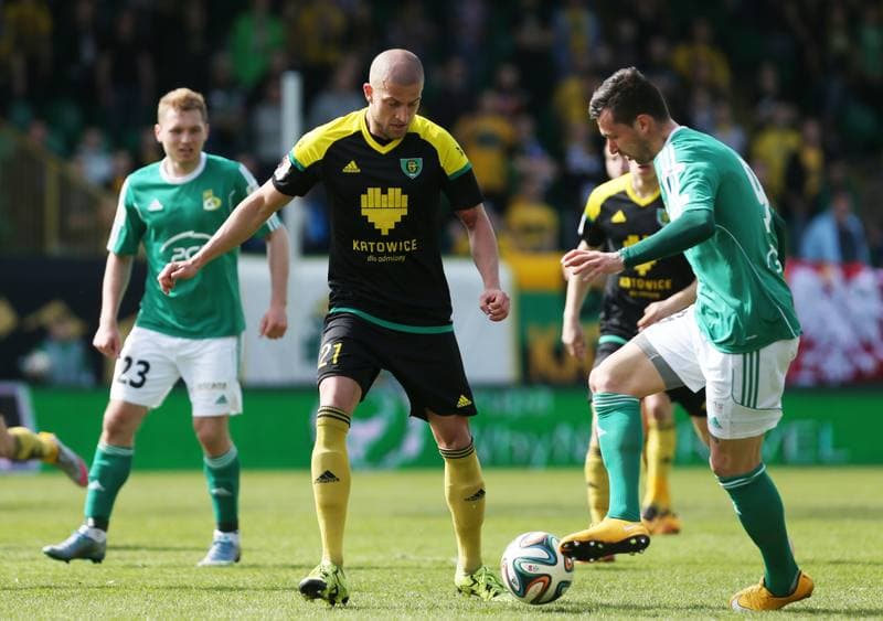 Football. I Liga. GKS Katowice - GKS Belchatow. 03.04.2016
