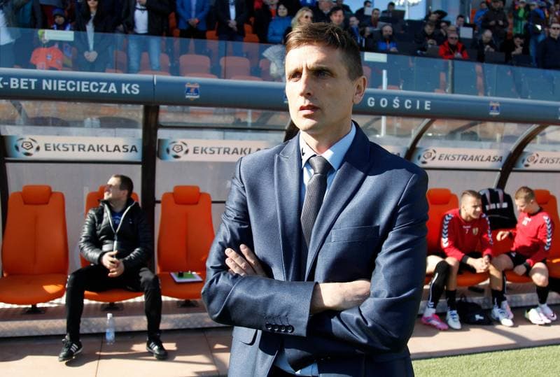 Football. PKO BP Ekstraklasa. Termalica Bruk-Bet Nieciecza - Korona Kielce. 02.04.2016