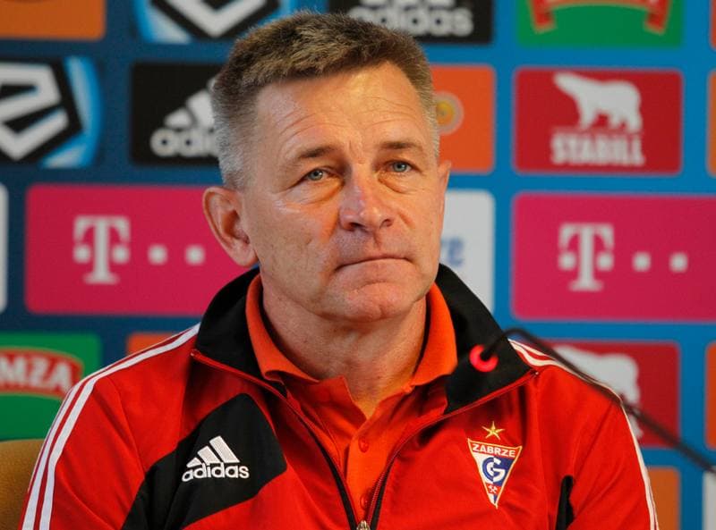 Football. Gornik Zabrze. Press Conference. 12.09.2014