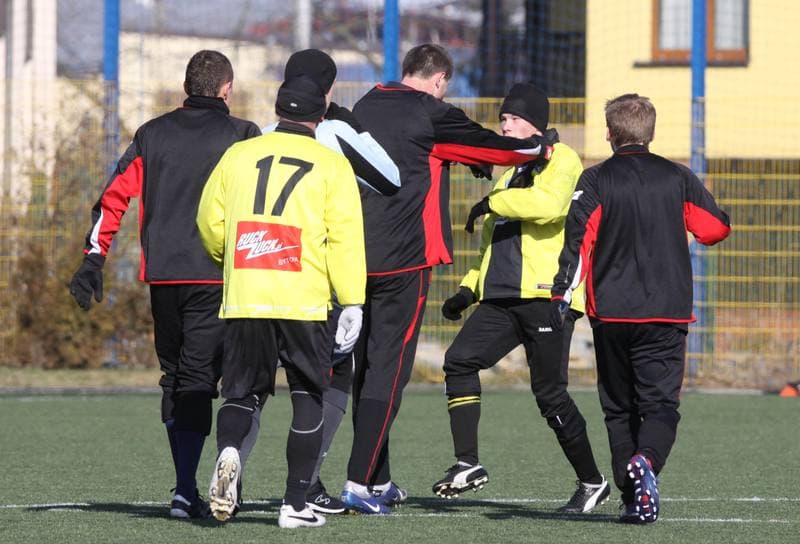 Football. Sparing. GKS Tychy - Ruch Radzionkow. 12.02.2011