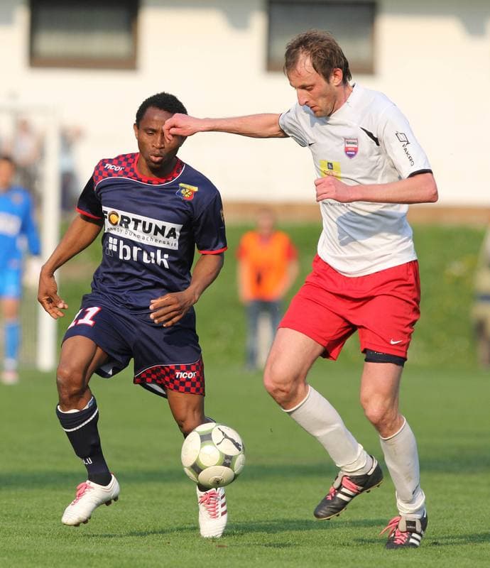 Football. I liga. Odra Wodzislaw - Kolejarz Stroze. 23.04.2011