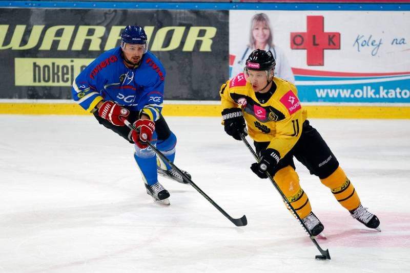 Ice Hockey. Tauron Hokej Liga. Tauron KH GKS Katowice - PGE Orlik Opole. 20.10.2017