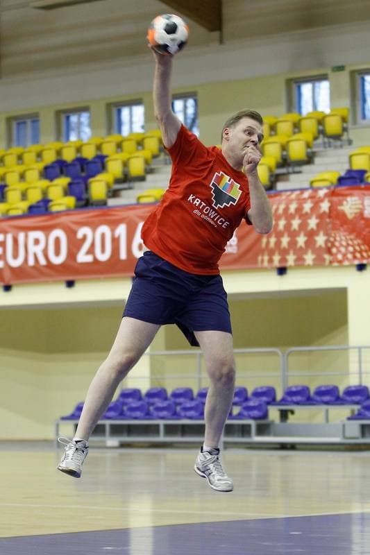 Handball. Promotion of European Handball Championship. 12.01.2016