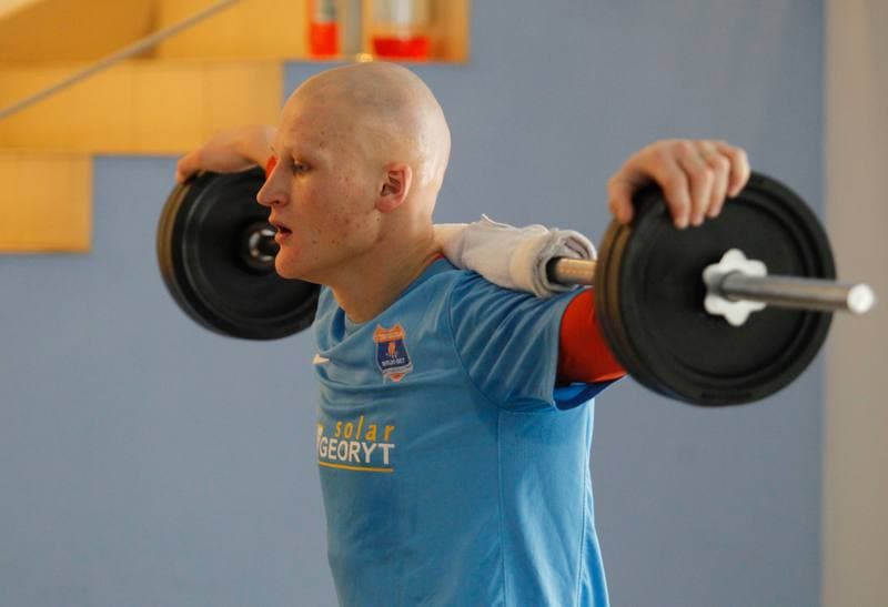 Football. Termalica Bruk-Bet Nieciecza. Training. 30.01.2014