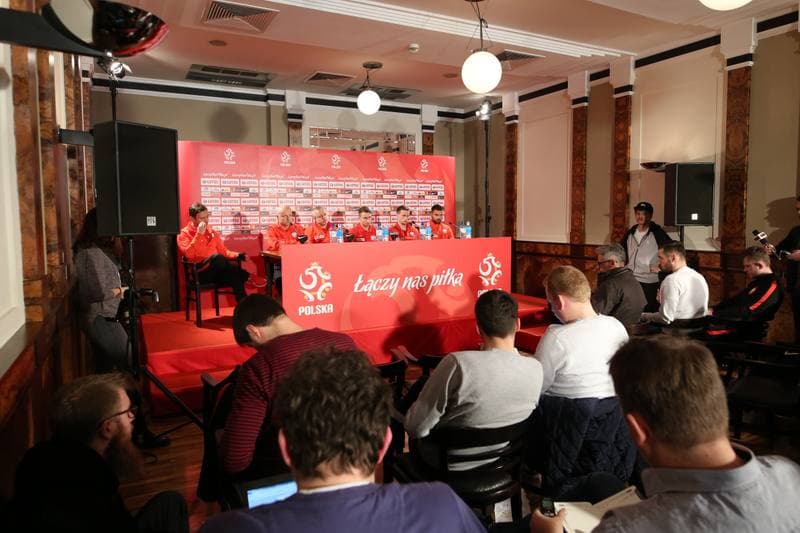 Football. Poland national team. Press Conference. 25.03.2018