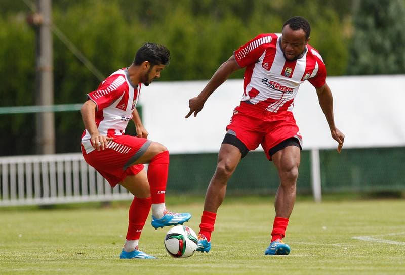 Football. Sparing. Podbeskidzie Bielsko Biala - LZS Piotrowka. 24.06.2015