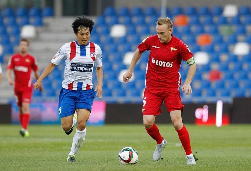 Football. PKO BP Ekstraklasa. Podbeskidzie Bielsko Biala - Lechia Gdansk. 28.08.2015