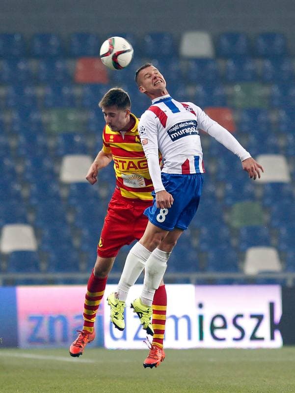 Football. PKO BP Ekstraklasa. Podbeskidzie Bielsko Biala - Jagiellonia Bialystok. 02.11.2015