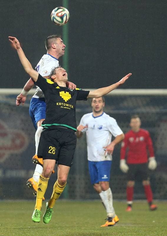 Football. I Liga. MKS Kluczbork - GKS Katowice. 12.03.2016