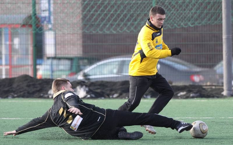 Football. Sparing. GKS Katowice - Ruch Radzionkow. 09.02.2011