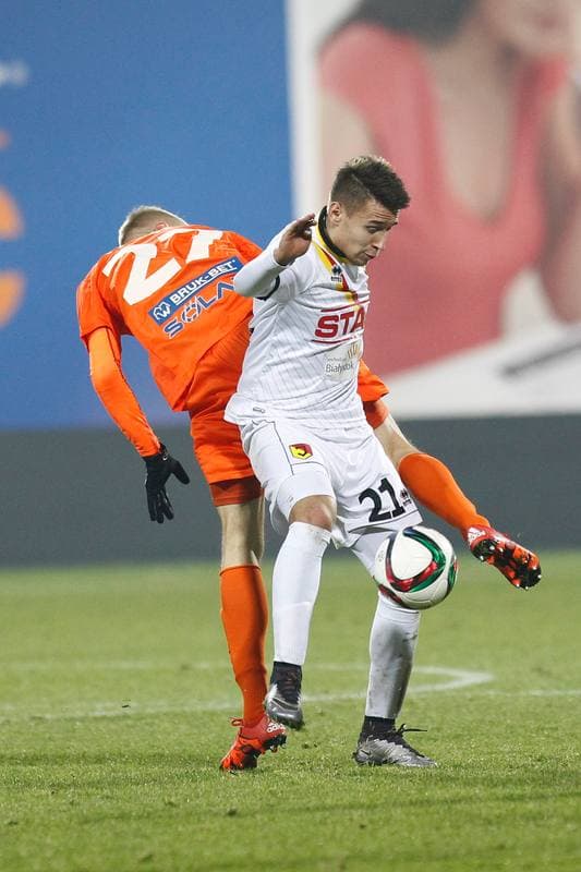 Football. PKO BP Ekstraklasa. Termalica Bruk-Bet Nieciecza - Jagiellonia Bialystok. 16.12.2015