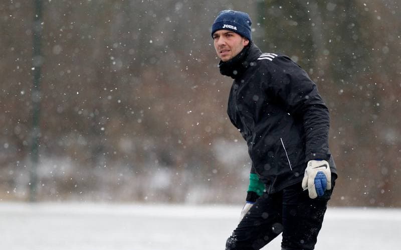 Football. Sparing. Energetyk ROW Rybnik - Janina Libiaz. 25.01.2014