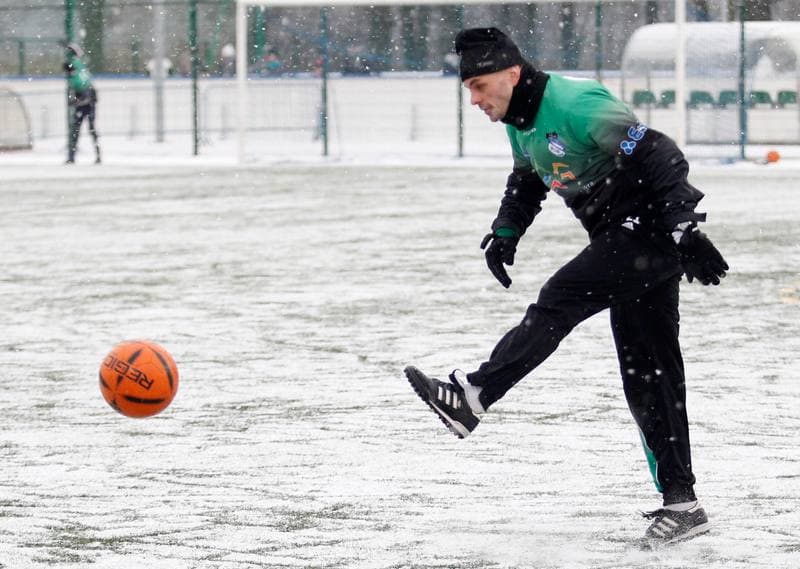 Football. Sparing. Energetyk ROW Rybnik - Janina Libiaz. 25.01.2014