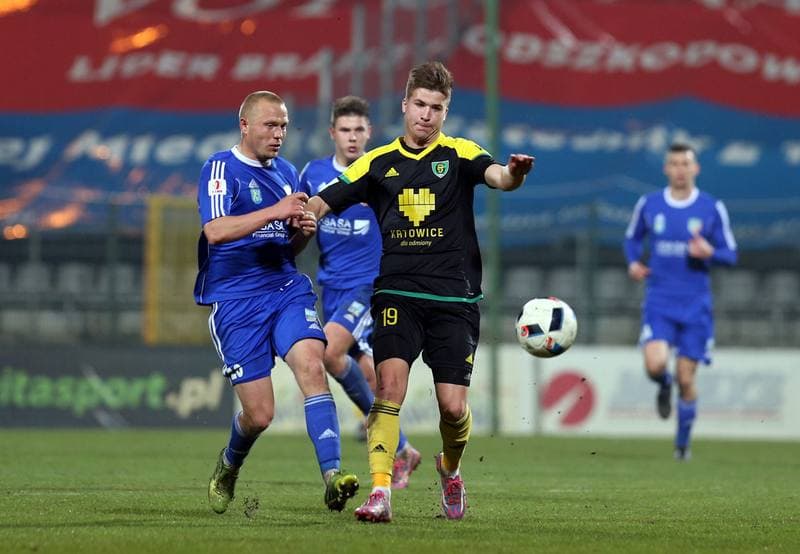 Football. I Liga. Miedz Legnica - GKS Katowice. 25.03.2016