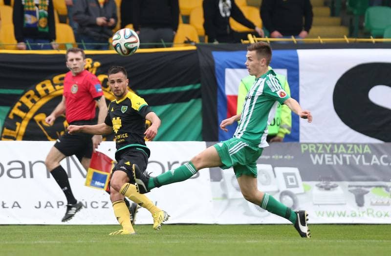 Football. I Liga. GKS Katowice - Olimpia Grudziadz. 16.04.2016