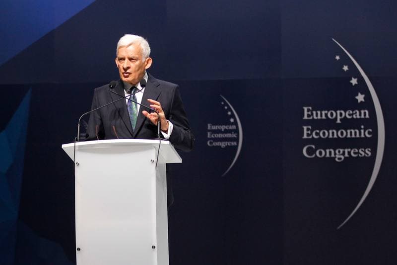 Jerzy Buzek. European Economic Congress. Press Conference. 18.05.2016