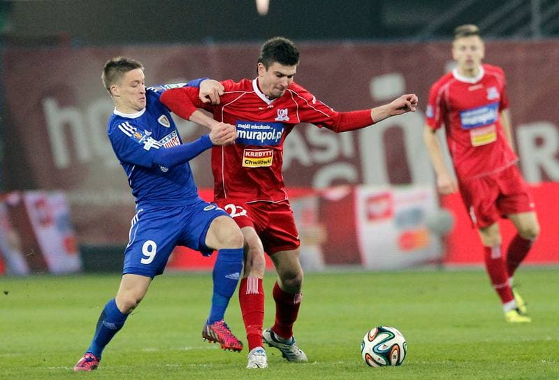 Football. T-Mobile Ekstraklasa. Piast Gliwice - Podbeskidzie Bielsko Biala. 24.05.2015
