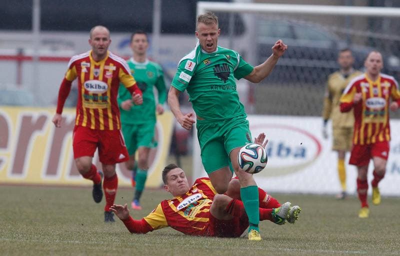 Football. I Liga. Chojniczanka Chojnice - GKS Katowice. 21.03.2015