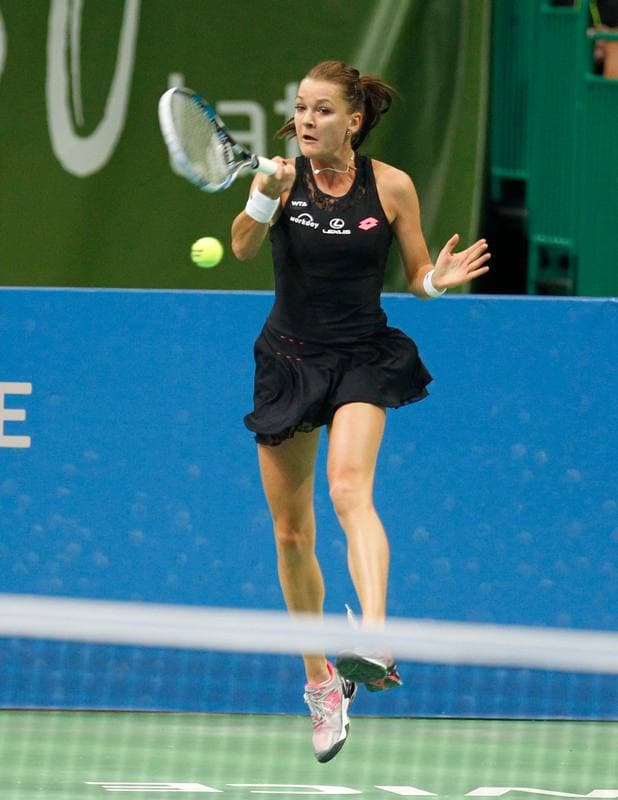 Tennis. Katowice Open 2015. Camila Giorgi - Magda Linette. 08.04.2015
