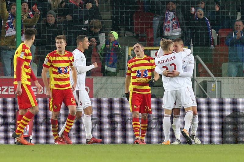 Football. Lotto Ekstraklasa. Gornik Zabrze - Jagiellonia Bialystok. 24.11.2017