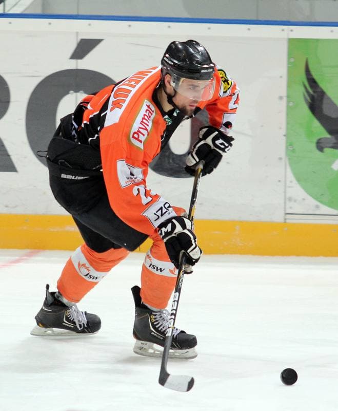 Ice Hockey. Polska Liga Hokejowa. JKH GKS Jastrzebie - Comarch Cracovia Krakow. 29.03.2013