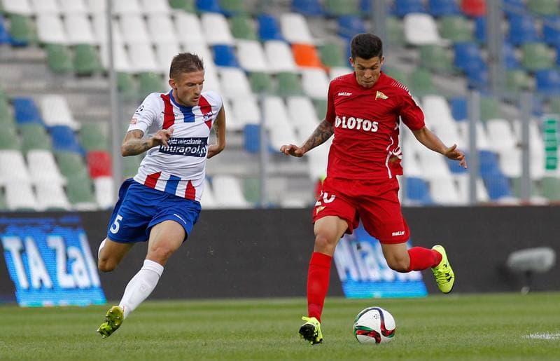 Football. PKO BP Ekstraklasa. Podbeskidzie Bielsko Biala - Lechia Gdansk. 28.08.2015