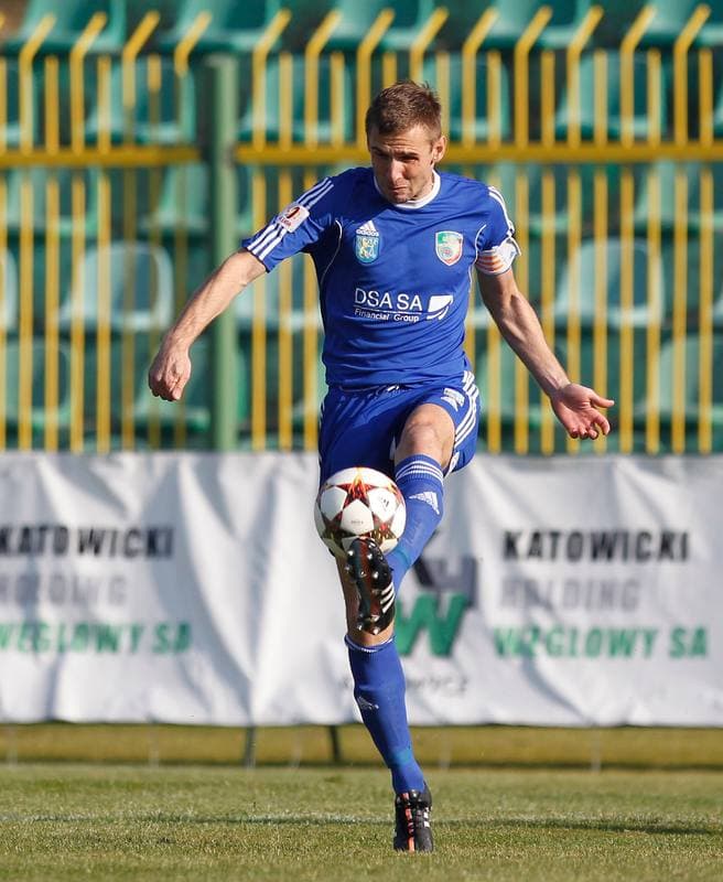 Football. I Liga. Rozwoj Katowice - Miedz Legnica. 31.10.2015