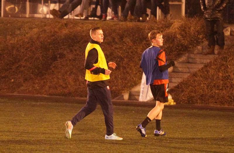 Football. Gwarek Zabrze. Training. 22.12.2013