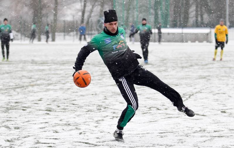Football. Sparing. Energetyk ROW Rybnik - Janina Libiaz. 25.01.2014