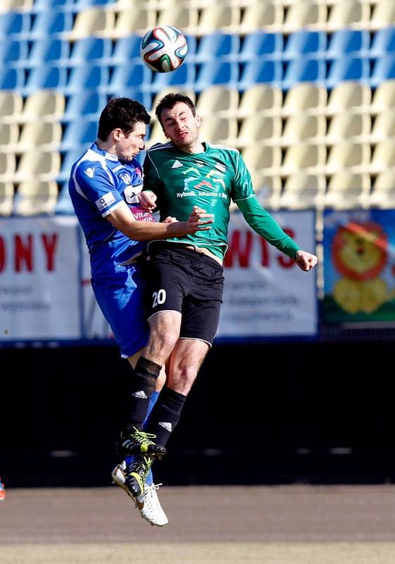 Football. Sparing. Energetyk ROW Rybnik - Rakow Czestochowa. 01.03.2014