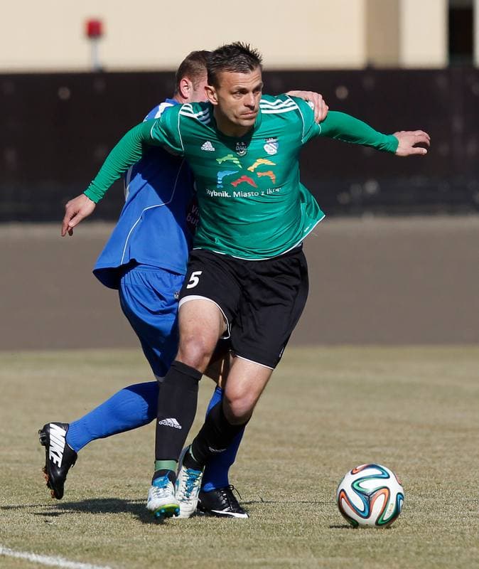 Football. Sparing. Energetyk ROW Rybnik - Rakow Czestochowa. 01.03.2014