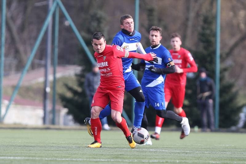 Football. Sparing. Zaglebie Sosnowiec - Puszcza Niepolomice. 31.01.2018