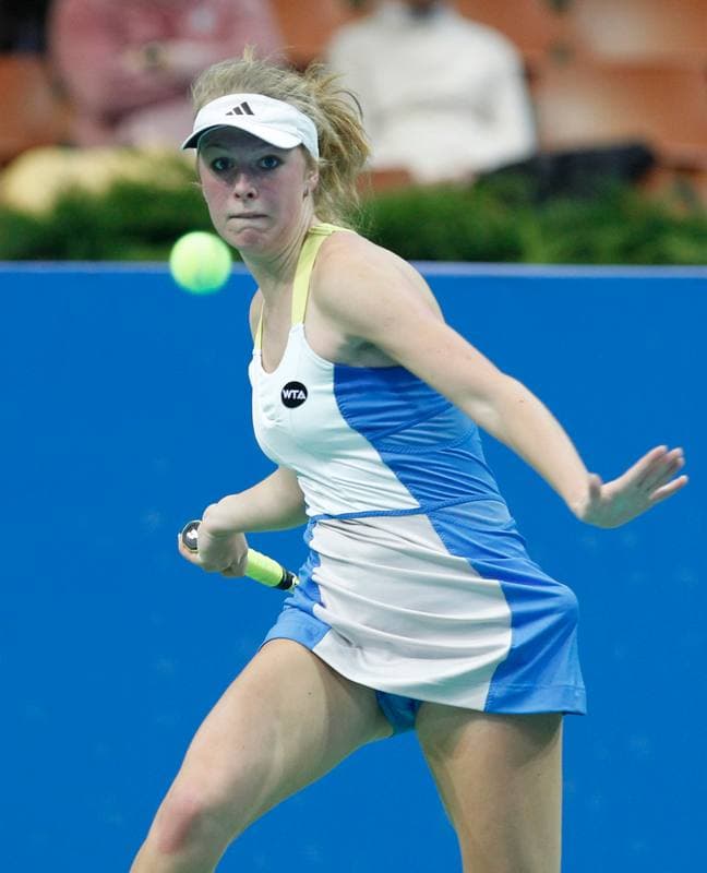 Tennis. Katowice Open 2015. Camila Giorgi - Magda Linette. 08.04.2015