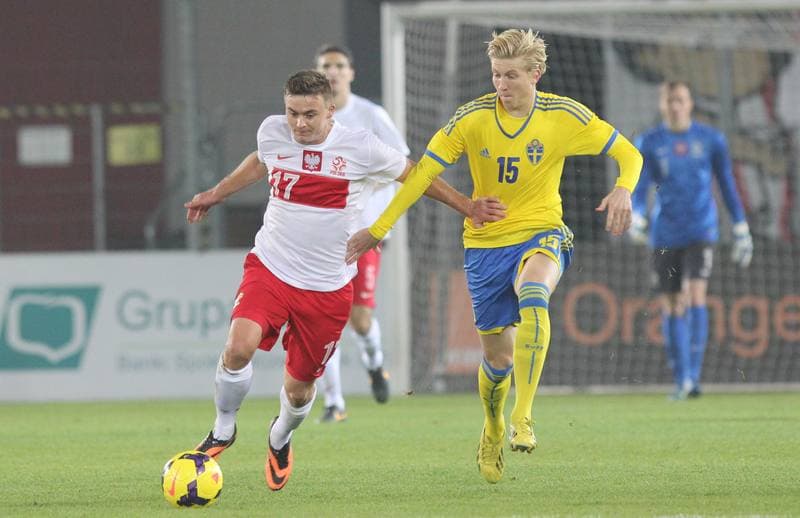 Football. European Youth Championship Qualifiers. Poland U21 - Sweden U21. 12.10.2013