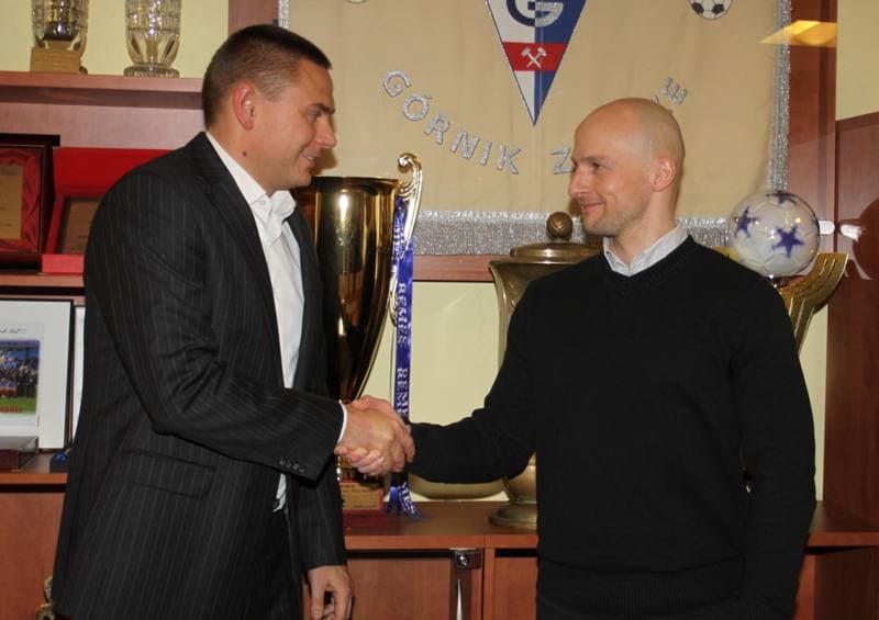 Football. Gornik Zabrze. Press Conference. 18.02.2011