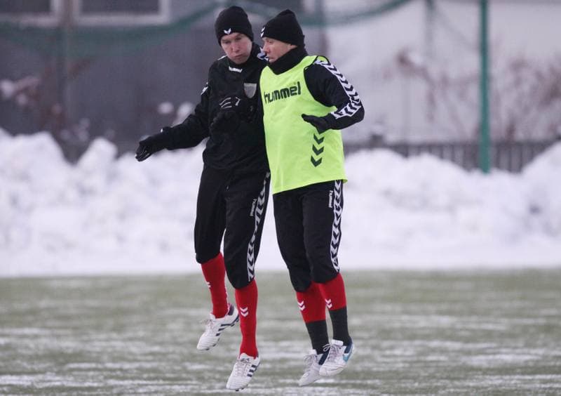 Football. Polonia Bytom. Training. 05.01.2011